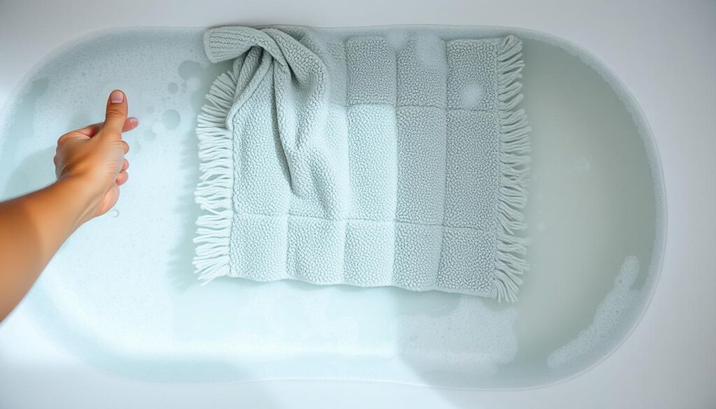 rinsing bath mats