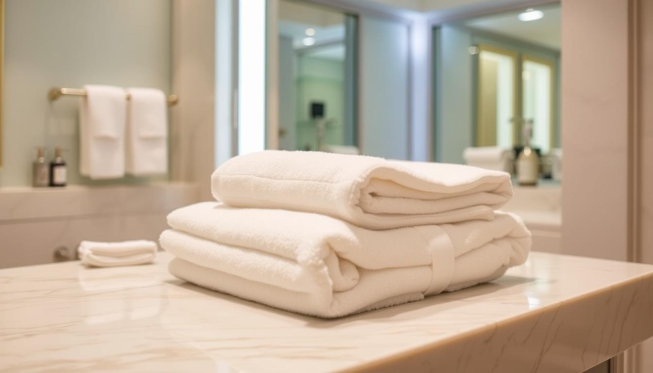 high-quality hotel towels