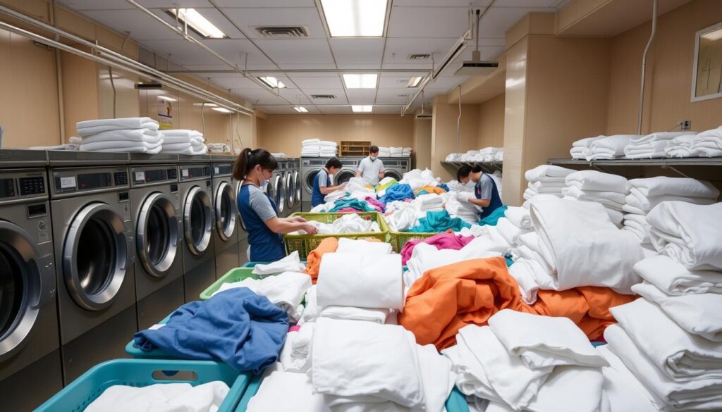 hotel laundry sorting